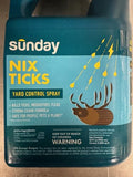 Sunday Nix Ticks - Tick Control Spray - Ready-to-Use Bug Spray - Concentrated Cedar Oil - Helps Kill Ticks, Tick Larvae, Fleas, and Mosquitos - Lasts up to 4 Weeks - 32 Fl Oz