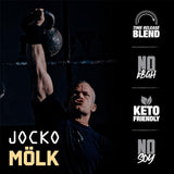 Jocko Mölk Whey Protein Powder (Vanilla) - Keto, Probiotics, Grass Fed, Digestive Enzymes, Amino Acids, Sugar Free Monk Fruit Blend - Supports Muscle Recovery & Growth - 31 Servings (New 2lb Bag)