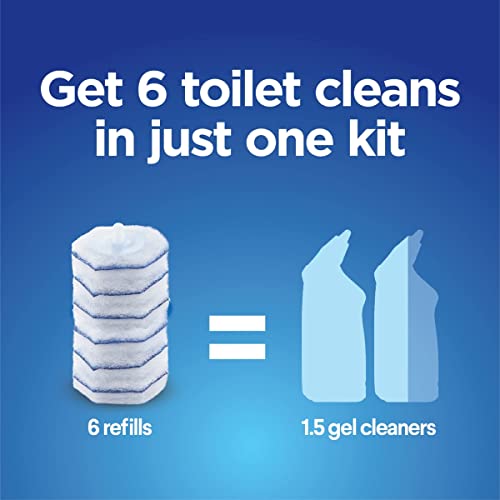 Original Clorox Toilet Cleaning System - ToiletWand, Storage Caddy and 16 Heads (Package May Vary)