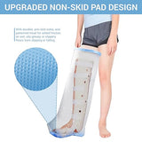 Tayro Extra Long Size Cast Bags for Shower Leg Adult, Waterproof, Reusable, Cast Cover Protection for Bandages Burns & Wounds Post-Surgery Knee, Leg, Foot and Ankle (XX-Large Full Leg)