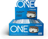 ONE Protein Bars, Cookies & Creme, Gluten Free Protein Bars with 20g Protein and Only 1g Sugar, Guilt-Free Snacking for High Protein Diets, 2.12 oz (12 Count)