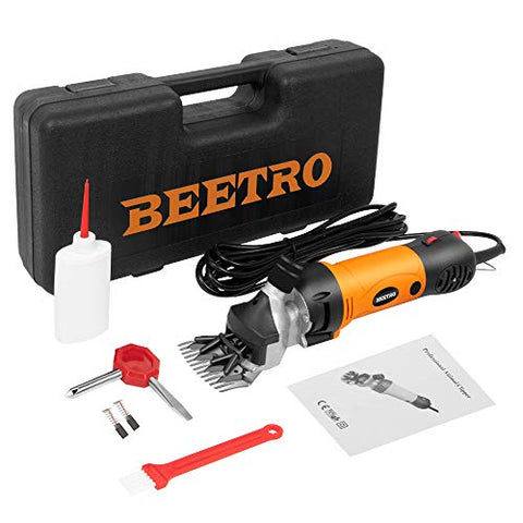 BEETRO 500W, Electric Professional Sheep Shears, Animal Grooming Clippers for Sheep Alpacas Goats and More, 6 Speeds Heavy Duty Farm Livestock Haircut