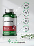 Beet Root Powder Capsules 8000mg | 320 Pills | Non-GMO, Gluten Free Formula | High Potency Herbal Extract Supplement | by Horbaach