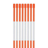 YOHEER Driveway Markers, 32 PCS Snow Stakes 5/16" Snow Poles with White Reflective Film , Snow Plow Markers, Snow Poles