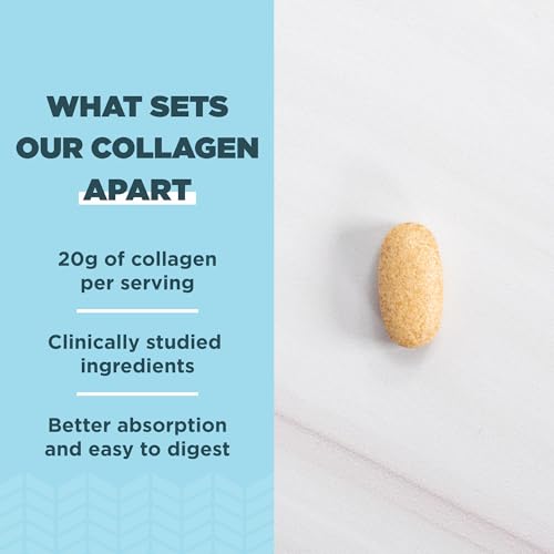 Ancient Nutrition Collagen Peptides, Collagen Peptides Tablets, Unflavored Hydrolyzed Collagen, Supports Healthy Skin, Hair, Joints, Gut, Gluten Free, Paleo, and Keto Friendly, 30 Count