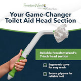 FreedomWand Head Attachment for Compact, Master & Ultimate Toilet Aid Kit – Extra Head for Work, Travel & Extra Bathroom - Economic & Hygienic Bathroom Solution for Independent Toileting & Grooming