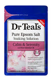 Bundle of Dr Teals Calm & Serenity with Rose Essential Oil (Made with Milk Protein): Pure Epsom Salt Soaking Solution 3 LBS & Foaming Bath 34 FL OZ