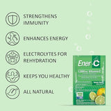 Ener-C Lemon Lime Multivitamin Drink Mix, 1000mg Vitamin C, Non-GMO, Vegan, Real Fruit Juice Powders, Natural Immunity Support, Electrolytes, Gluten Free, 30 Count (Pack of 2)