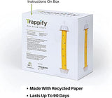 Trappify Hanging Fly Traps Outdoor: Fruit Fly Traps for Indoors | Fly Catcher, Gnat, Mosquito, & Flying Insect Catchers for Inside Home - Disposable Sticky Fly Trap for Indoor House Pest Control