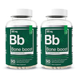 Essential Elements Bone Boost Bone Health Supplement - Bone Support and Calcium Supplement with Vitamin D 3, K2, Cissus Quadrangularis for Bone Strength - 180 Capsules (60 Day Supply) (2-Pack)