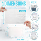 JJ CARE Bedside Commode Liners - Pack of 30 Comode Poop Bags with Liners and Absorbent Pads, Adults' Disposable Commode Liners for Bedside Toilet Chair Bucket