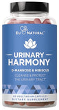 Urinary Harmony D-Mannose Supplement – Urinary Tract Health for Women – Potent Clinical-Strength Formula with D-Mannose and Hibiscus Cleanses and Flushes the Urinary System – 60 Fast-Acting Capsules