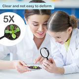 32Pcs Magnifying Glass for Kids, Hand Lens Portable Magnifying Glasses for Science Class, Outdoor Activities, Party, Reading IRCHLYN (Black)