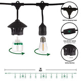 TIKI Brand Bitefighter Outdoor LED Weatherproof Proven Mosquito Repellent String Lights 36 Ft, Includes 3 Replaceable Repellent Pods