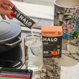 HALO Hydration Electrolyte Powder Packets – Peach - 24 Servings (5g Each) - Organic Hydration Drink with Low Sugar + Essential Vitamins + Minerals - Vegan