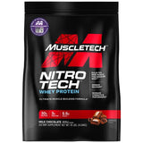 Whey Protein Powder | MuscleTech Nitro-Tech Whey Protein Isolate & Peptides | Protein + Creatine for Muscle Gain | Muscle Builder for Men & Women | Sports Nutrition | Chocolate, 10 lb (100 Servings)