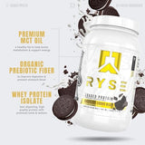 Ryse Loaded Protein Powder | 25g Whey Protein Isolate & Concentrate | with Prebiotic Fiber & MCTs | Low Carbs & Low Sugar | 27 Servings (Chocolate Cookie Blast)
