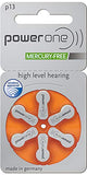 Power One Size 13 Hearing Aid Batteries (300)