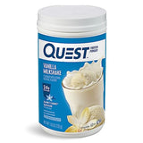 Quest Nutrition Vanilla Milkshake Protein Powder, 24g of Protein, 1g of Sugar, Low Carb, Gluten Free, 1.6 Pound, 23 servings