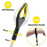 Volmees 43" Extra Long Grabber Reacher Tool, Grabbers for Seniors Grab it Reaching Tool w/Anti-Drop Cord, Lightweight Trash Grabber Pickup Tool 360°Rotating Jaw +Magnets, Heavy Duty Foldable Grabber