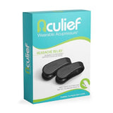 Aculief - Award Winning Natural Headache, Migraine, Tension Relief Wearable – Supporting Acupressure Relaxation, Stress Alleviation, Tension Relief and Headache Relief - 2 Pack (Black)