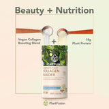 PlantFusion Vegan Collagen Powder - Plant Based Collagen Protein Powder for Muscle & Joints, Hair, Skin & Nails - Keto, Gluten Free, Soy Free, Non-Dairy, No Sugar, Non-GMO - Vanilla 11.43 oz