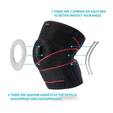 DOUFURT Knee Brace with Side Stabilizers for Meniscus Tear Knee Pain ACL MCL Injury Recovery Adjustable Knee Support Men and Women