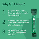 MIXHERS Hergreens - Greens & Veggie Powder - Made from Whole Foods - with Digestive Enzymes & Kale - Nutrition Designed for Women - Support Heart & Liver - 15 Drink Packets - Mint Lemonade
