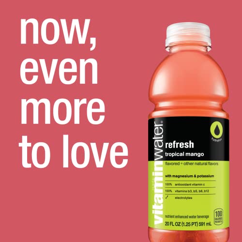 Vitaminwater Refresh Electrolyte Enhanced Water W/ Vitamins, Tropical ...