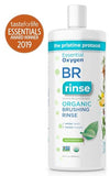 Essential Oxygen Certified BR Organic Brushing Rinse, All Natural Mouthwash for Whiter Teeth, Fresher Breath, and Happier Gums, Alcohol-Free Oral Care, Peppermint, 32 Ounce