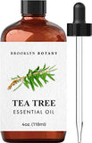 Brooklyn Botany Tea Tree Essential Oil – 100% Pure and Natural – Therapeutic Grade Essential Oil with Dropper - Tea Tree Oil for Aromatherapy and Diffuser - 4 Fl. OZ