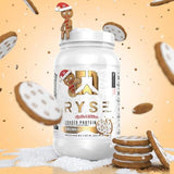 Ryse Loaded Protein Powder | 25g Whey Protein Isolate & Concentrate | with Prebiotic Fiber & MCTs | Low Carbs & Low Sugar | 27 Servings (Gingerbread Cookie)