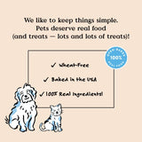 Bocce's Bakery Oven Baked Say Moo Treats for Dogs, Everyday Wheat-Free Dog Treats, Made with Real Ingredients, Baked in The USA, All-Natural Beef & Cheddar Biscuits, 5 oz