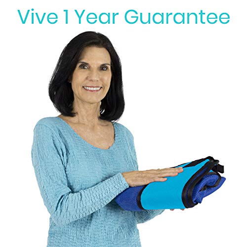 Vive Patient Lift Sling - Transfer Blanket for Bed Positioning and Lifting - Large Medical Device for Bariatric, Nursing, Caregiver, Elderly, Disabled, Full Body and Bedridden - Mesh with Handles