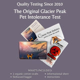 Glacier Peak Holistics Original Pet Intolerance Test - Test Over 300 Food and Environmental Stressors with an Easy at-Home Hair and Saliva Collection Kit - Results in 5-7 Days.