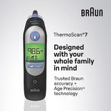 Braun ThermoScan 7 – Digital Ear Thermometer for Kids, Babies, Toddlers and Adults – Fast, Gentle, and Accurate Results in 2 Seconds - Black, IRT6520