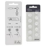 Genuine Oticon Hearing Aid Domes MiniFit Single Vent Bass 6mm (0.24 inches - Small), Oticon Branded OEM Denmark Replacements, Authentic Accessories for Optimal Performance -2 Packs / 20 Domes Total