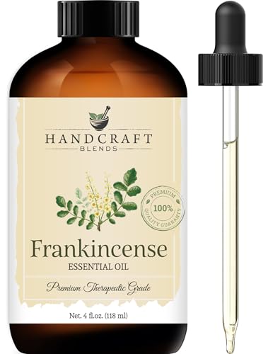 Handcraft Frankincense Essential Oil - 100% Pure & Natural - Premium Therapeutic Grade with Premium Glass Dropper - Huge 4 fl. Oz