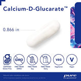 Pure Encapsulations Calcium-D-Glucarate | Supplement to Support Cellular Health in The Liver, Lungs, Breast, and Colon* | 120 Capsules