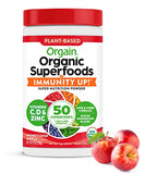 Greens Powder + Superfoods Immune Support, Orgain Organic Immunity Up! Powder, Honeycrisp Apple - Vitamin D, Vitamin C, Zinc, Apple Cider Vinegar, Probiotics, Ashwagandha & Reishi Mushrooms - 0.62lb