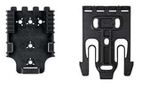 Safariland QLS 1-2 Quick Locking System Kit, Platform Attachment for Duty Holsters and Accessories with Locking Fork and Receiver Plate - Level 1 Retention, Black