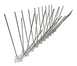 Bird Spikes,Flexible Stainless Steel with Plastic Base, 5 feet Coverage 6 Strips Barrier for Pigeons and Other Small Birds