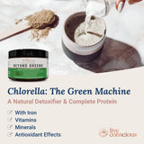 Live Conscious Beyond Greens Concentrated Superfood Powder - Matcha Flavor w/Chlorella, Echinacea, Probiotics for Immune Support & Energy - 30 Servings (2-Pack)