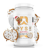 Ryse Loaded Protein Powder | 25g Whey Protein Isolate & Concentrate | with Prebiotic Fiber & MCTs | Low Carbs & Low Sugar | 27 Servings (Gingerbread Cookie)