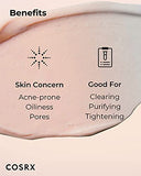 COSRX Pink Pore Clarifying Charcoal Mask 3.8 fl. oz / 110g Blackheads, Pores, Acne Control, Color Changing Fun Skincare, Detox Face Clay Mask, Wash Off Type