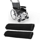 Wheelchair Armrest Pads, AHIER 2PCS Sheepskin Fleece Wheelchair Armrest Covers, Non Slip Arm Rest Cover Cushion pad for Wheelchairs