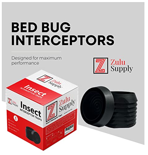 Zulu Supply Bed Bug Interceptors, Traps, 8 Pack, Bedbug Monitor, Insec ...