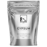 Gypsum Powder for Mushroom Substrate (5 lb), Lab Grade, Garden Soil Amendment (Calcium Sulfate Dihydrate), Packaged in HEPA Enclosure