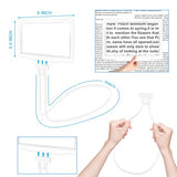 5X Hands Free Magnifying Glass for Reading,Flexible Gooseneck Full Page Magnifier,Large Reading Magnifier for Neck Wear Repair Sewing Low Vision Elderly