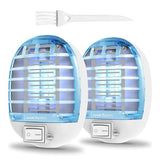 Bug Zapper Indoor, Electric Mosquito Killer,Flying Insect Trap Plug in for Mosquitoes, Gnats, Fruit Flies, Night Light for Living Room, Home, Kitchen, Bedroom, Baby Room, Office (2 Pack)